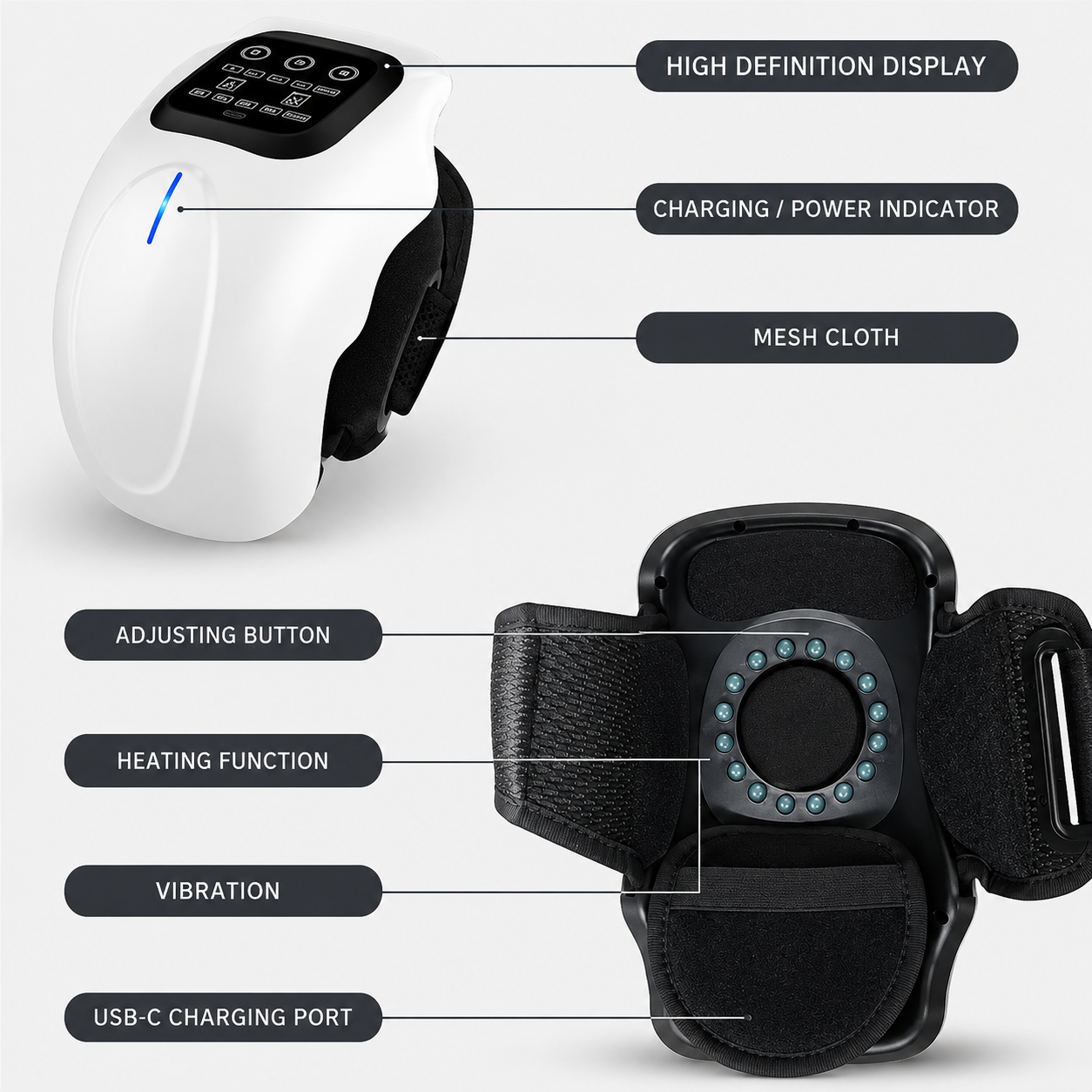 Velmora 4-In-1 Knee Massager